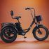 Трехколесный электровелосипед Fat Trike T PRO с корзиной и гидроизоляцией